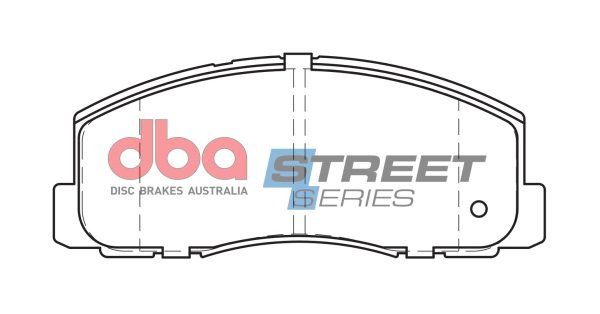 DB319SS.jpg DBA Street Series Ceramic Front Brake Pad Set 127.6 x 52.6 x 15.2mm for Mitsubishi Chariot / Mitsubishi Colt & More