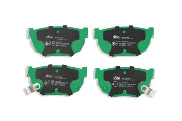 DBA Street Performance Rear Brake Pad Set 85.2; 85.2 x 41.6; 42.9 x 14mm for Nissan 200SX (S13) / Nissan 200SX (S14) & More