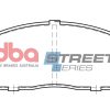 DBA Street Series Ceramic Front Brake Pad Set 132.8 x 52.0 x 14.0mm for Mazda Bongo / Mazda Bongo Brawny & More
