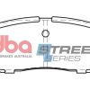 DBA Street Series Ceramic Rear Brake Pad Set 125.4 x 41.8 x 13.8mm for Lexus GS300 / Toyota Cressida MX72 & More