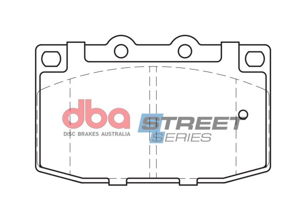 DBA Street Series Ceramic Front Brake Pad Set 106.6 x 67.1 x 14.4mm for Mazda RX7 / Mazda RX7 FC & More