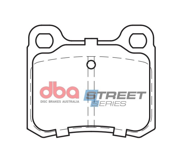 DB433SS.jpg DBA Street Series Ceramic Rear Brake Pad Set 61.6 x 54.1 x 13.7mm for Mercedes 190 (W201) / Mercedes C-Class (W202) C180 & More