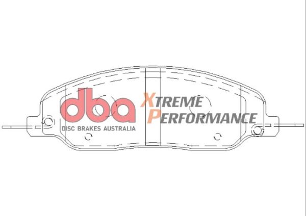 DBA Xtreme Performance Front Brake Pad Set for Ford Mustang (5th Generation)