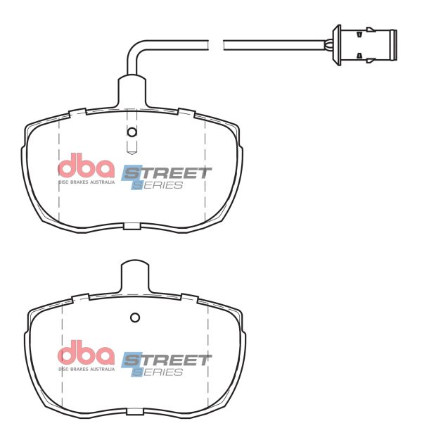 DB885SS.jpg DBA Street Series Ceramic Front Brake Pad Set 104.9 x 75.0 x 17.2mm for Fiat Daily / Iveco Daily (82-90) & More