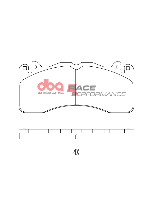 DBA Race Performance Front Brake Pad Set for Ford Mustang (6th Generation)