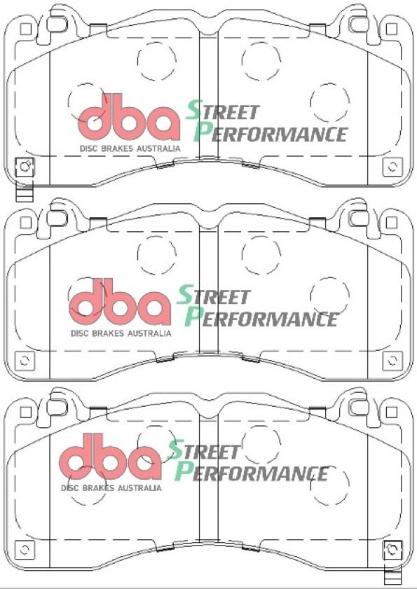 DBA 4000 Series T3 Slotted Front Disc & Street Performance Pad Kit 380mm for Ford Mustang (6th Generation)