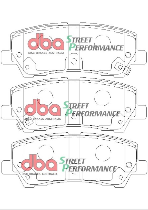 DBA 4000 Series T3 Slotted Rear Disc & Street Performance Pad Kit 330mm for Ford Mustang (6th Generation)