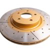 DBA Street Series X-Gold Drilled & Slotted Front Brake Disc 320 x 25mm for Ford Focus (Mk2) / Ford Focus (Mk3) & More