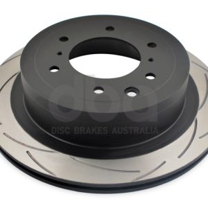 DBA Street Series T2 Slotted Rear Disc & Street Performance Pad Kit 332mm for Mitsubishi Pajero