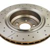 DBA Street Series X-Gold Drilled & Slotted Rear Brake Disc 350 x 28mm for Chrysler 300C / Dodge Challenger & More