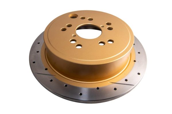 DBA Street Series X-Gold Drilled & Slotted Rear Brake Disc 286 x 10mm for Subaru BRZ / Subaru Forester & More