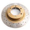 DBA Street Series X-Gold Drilled & Slotted Front Disc & Street Performance Pad Kit 338 x 28mm for Toyota Fortuner AN150/160 / Toyota Land Cruiser