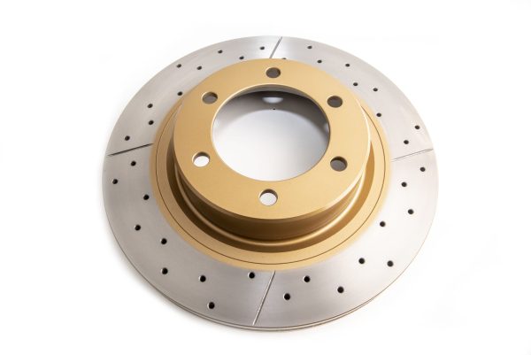 DBA2700X_T.jpg DBA Street Series X-Gold Drilled & Slotted Front Disc & Street Performance Pad Kit 338 x 28mm for Toyota Fortuner AN150/160 / Toyota Hilux