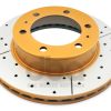 DBA Street Series X-Gold Drilled & Slotted Front Disc & Street Performance Pad Kit 297mm for Toyota Fortuner AN50/60