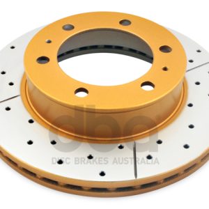 DBA Street Series X-Gold Drilled & Slotted Front Brake Disc 297 x 25mm for Toyota Fortuner AN50/60 / Toyota Hilux