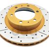 DBA Street Series X-Gold Drilled & Slotted Front Disc & Street Performance Pad Kit 319 x 28mm for Toyota FJ Cruiser / Toyota Fortuner AN50/60 / Toyota Hilux
