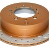 DBA Street Series X-Gold Drilled & Slotted Rear Disc & Street Performance Pad Kit 345 x 18mm for Lexus LX450 / Lexus LX570 & More