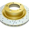 DBA Street Series X-Gold Drilled & Slotted Front Disc & Street Performance Pad Kit 354 x 32mm for Lexus LX450 / Lexus LX570 & More