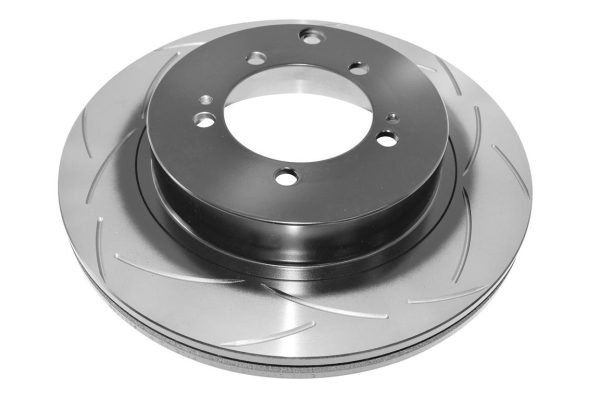DBA Street Series T2 Slotted Rear Disc & Street Performance Pad Kit 300 x 22mm for Mitsubishi Lancer Evo 5 / Mitsubishi Lancer Evo 6 & More