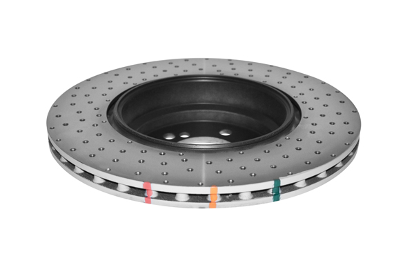 DBA 4000 Series Cross-Drilled & Dimpled Rear Brake Disc 350 x 24mm for BMW 1 Series (E82 1M Coupe) 1M / BMW 1 Series (E82 M Coupe) 135 & More
