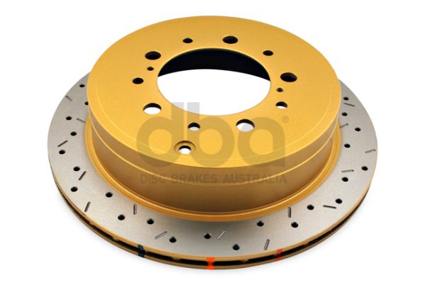 DBA42723XS_LR_FRONT.jpg DBA 4000 Series T3 Slotted Rear Disc & Xtreme Performance Pad Kit 345 x 18mm for Lexus LX450 / Lexus LX570 & More