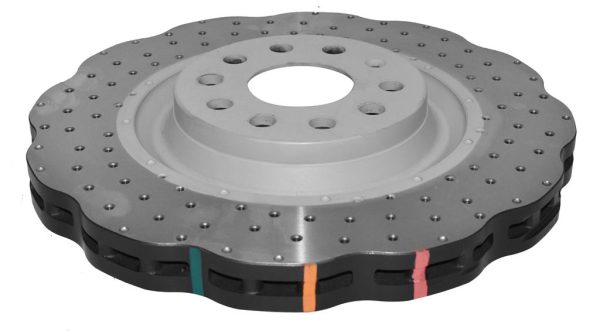 DBA 4000 Series Cross-Drilled & Dimpled Front Brake Disc 340 x 30mm for Audi A3 8Y / Audi A3 quattro 8Y & More