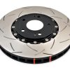 DBA 5000 Series T3 Slotted Front Brake Disc 320 x 32mm Black Hat for Mitsubishi Lancer Evo 5 / Mitsubishi Lancer Evo 6 & More