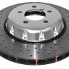 DBA 5000 Series Cross-Drilled & Dimpled Front Brake Disc 370 x 30mm Silver Hat for BMW 3 Series (F30) 328 / BMW 3 Series (F30) 330 & More