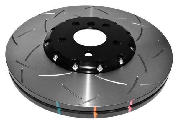DBA 5000 Series T3 Slotted Front Brake Disc 335 x 30mm Black Hat for MINI Mini Clubman (F54) / MINI Mini Convertible (F57) & More