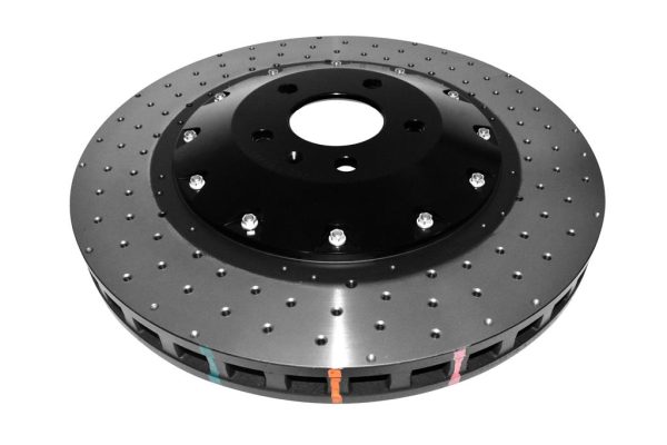 DBA 5000 Series Cross-Drilled & Dimpled Front Brake Disc 385mm for Audi S6 C6