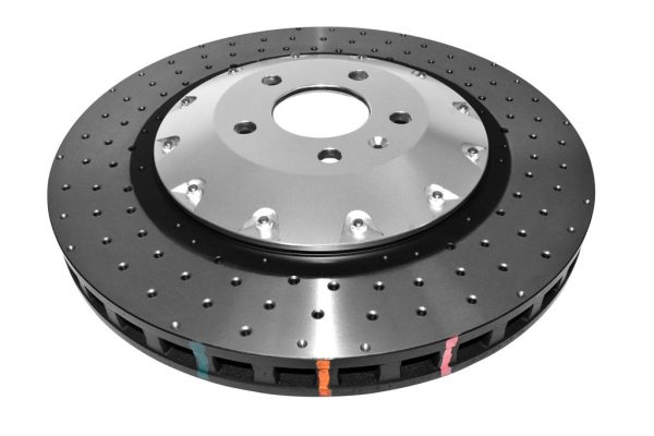 DBA 5000 Series Cross-Drilled & Dimpled Front Brake Disc 385mm for Audi S6 C6