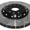 DBA 5000 Series T3 Slotted Front Brake Disc 340 x 30mm Black Hat for Audi A3 8Y / Audi A3 quattro 8Y & More