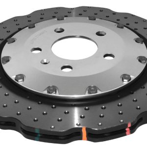 DBA 5000 Series Cross-Drilled & Dimpled Rear Brake Disc 330mm for Audi RS4 B8