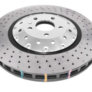 DBA 5000 Series Cross-Drilled & Dimpled Front Brake Disc 370mm for Audi RS3 8V
