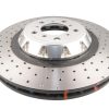 DBA 5000 Series Cross-Drilled & Dimpled Front Brake Disc 380 x 30mm Silver Hat for BMW M2 Competition F87 / BMW M2 F87 & More