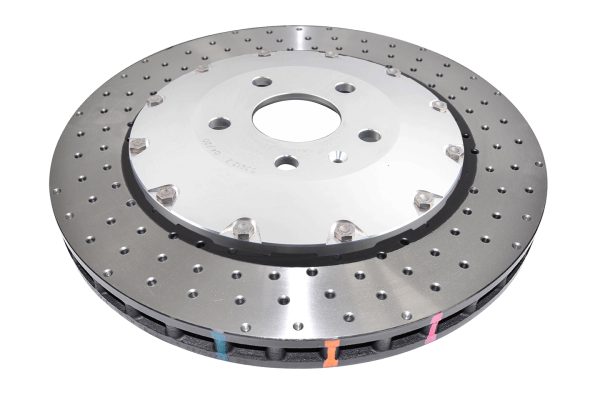 DBA 5000 Series Cross-Drilled & Dimpled Front Brake Disc 370mm for Audi TTRS quattro 8S