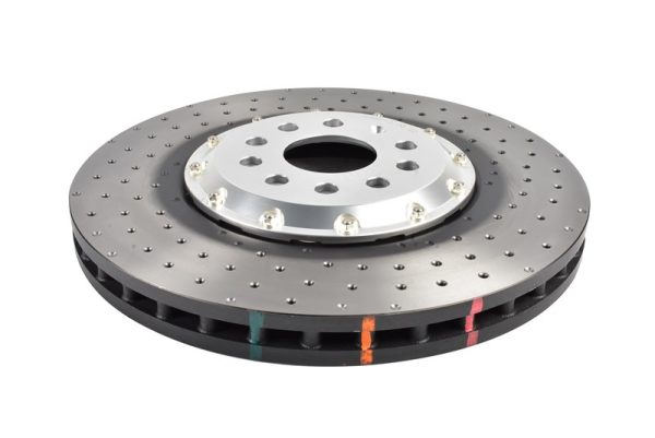 DBA53927SLVXD_T.jpg DBA 5000 Series Cross-Drilled & Dimpled Front Brake Disc 357 x 34mm Silver Hat for Volkswagen Arteon R / Volkswagen Arteon Shooting Brake R & More