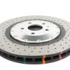DBA53932SLVXD_T.jpg DBA 5000 Series Cross-Drilled & Dimpled Front Brake Disc 374 x 36mm Silver Hat for Audi RS3 8Y / Audi Q3 & More