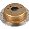 DBA Street Series X-Gold Drilled & Slotted Rear Brake Disc 269 x 10mm for Toyota Camry (MCV20R) / Toyota Camry SVX10R & More