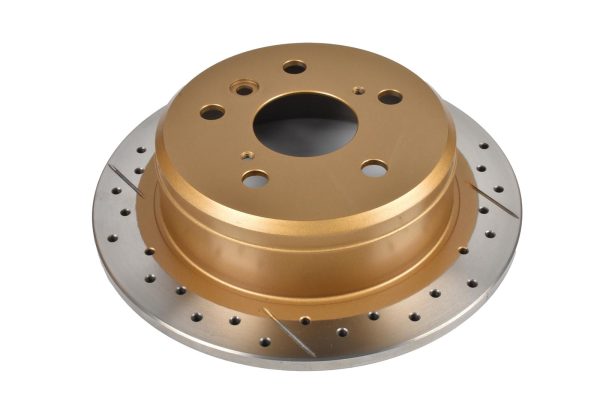 DBA Street Series X-Gold Drilled & Slotted Rear Brake Disc 269 x 10mm for Toyota Camry (MCV20R) / Toyota Camry SVX10R & More