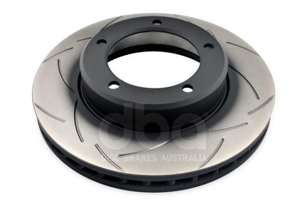 DBA Street Series T2 Slotted Front Disc & Street Performance Pad Kit 312 x 32mm for Toyota Land Cruiser
