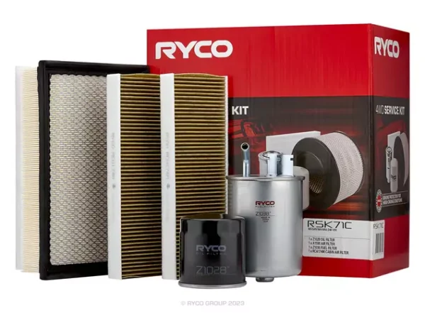 Ryco Filter Service Kit with Cabin Filter for Nissan Navara D40 Series (V9X Engine) 01/2011 - 10/2015