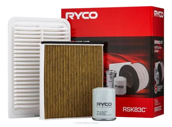 Ryco Filter Service Kit with Cabin Filter for Toyota Camry ACV40R Series 2.4L (2AZ-FE Engine) 01/2006 - 01/2012