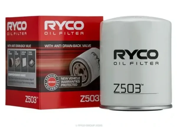 Ryco Oil Filter for Nissan Navara, Nissan Patrol, Nissan Cabstar & More