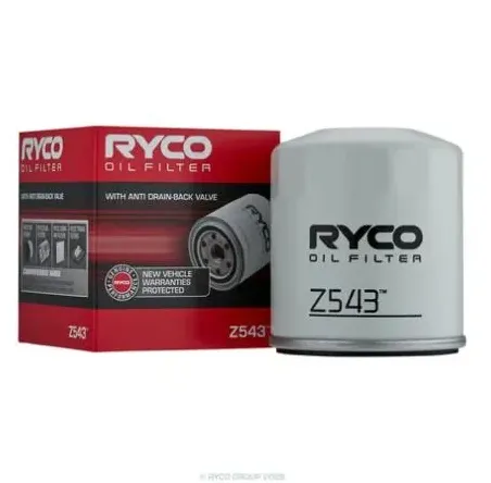 Z543.webp Ryco Oil Filter for Alfa Romeo Junior, Chevrolet Epica, Chrysler Sebring & More – Height Overall 85.00, Diameter 75.00