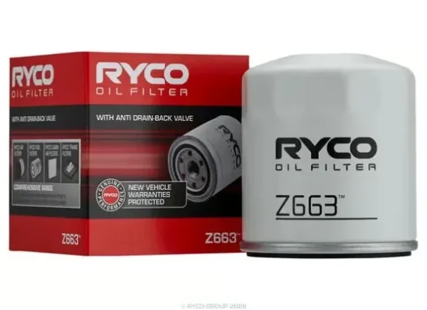 Ryco Oil Filter for Jeep Wrangler, Land Rover Defender, Alfa Romeo Giulia & More