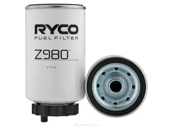Ryco Fuel Water Separator for Ford Ranger, Isuzu D-Max, Land Rover Defender & More – Height Overall 146.00 mm, Body Diameter 77.10 mm