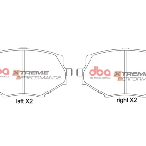 DBA Xtreme Performance Front Brake Pad Set for Mazda MX5 (Mk1) (NA) / Mazda MX5 (Mk2) (NB)