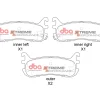 DBA Street Series T2 Slotted Rear Disc & Xtreme Performance Pad Kit 250mm for Mazda MX5 (Mk1) (NA) / Mazda MX5 (Mk2) (NB)