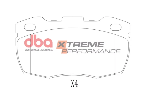 db1305xp.webp DBA Xtreme Performance Front Brake Pad Set 126.5 x 68.4 x 17.2mm for Land Rover Defender